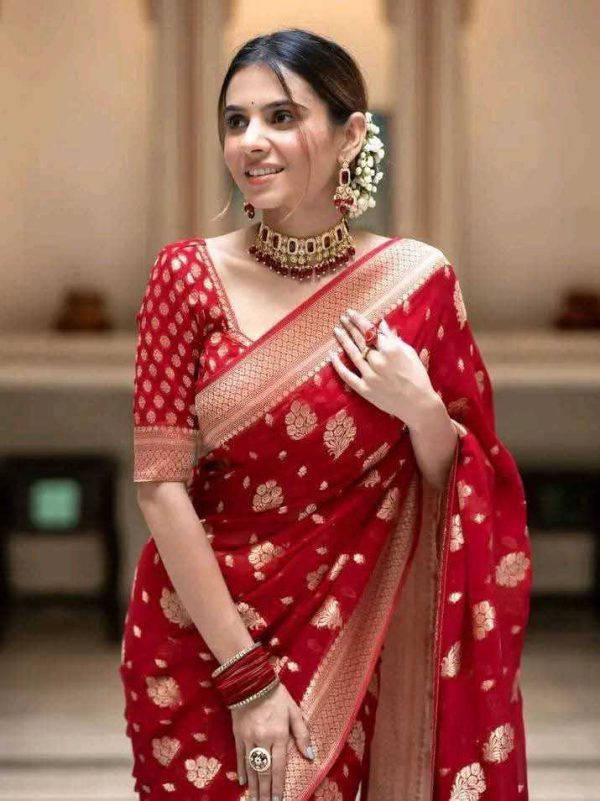 Japani Silk Skin Print Sharee