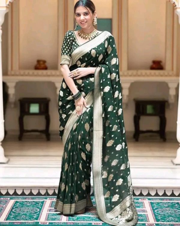 Japani Silk Skin Print Sharee - Image 3