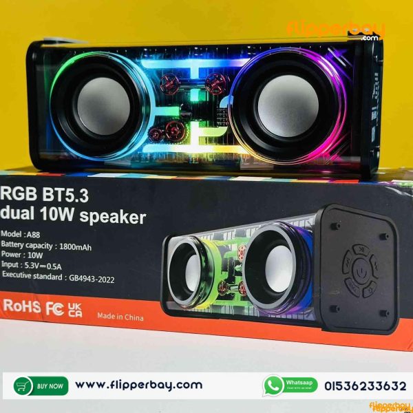 RGB BT5.3 Dual 13.6W Bluetooth Speaker - Image 3