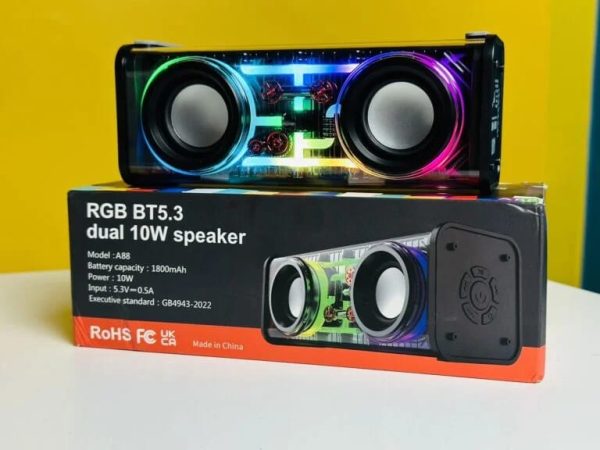RGB BT5.3 Dual 13.6W Bluetooth Speaker