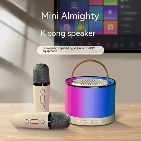K52 Bluetooth speaker with light with wireless microphone
