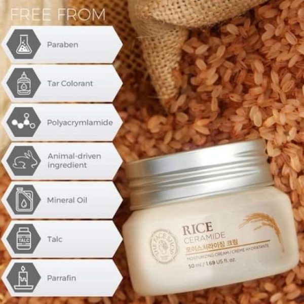 The Face Shop Rice Ceramide Moisture Cream – 50ml - Image 2