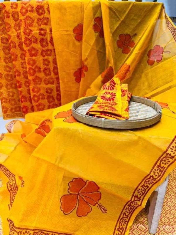 Joba Hlaf Silk Saree - Image 2