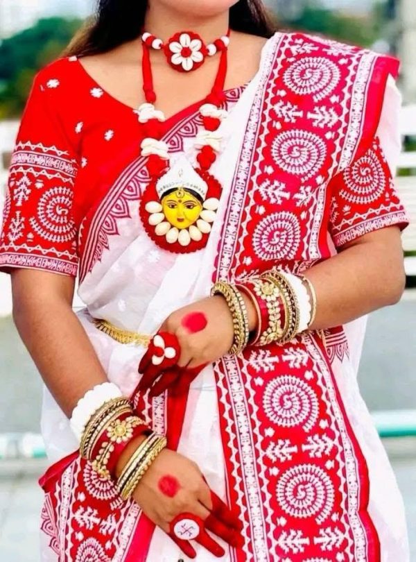 Cotton Fabric Skin Printed Saree